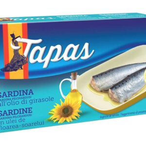 Sardine de Atlantic in ulei de floarea-soarelui 88g Tapas - Supermarket - PretOnline.ro