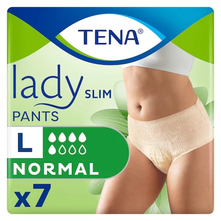 Chilot pentru incontinenta urinara Tena Lady Slim Pants marime L, 7 bucati