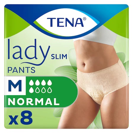 Chilot pentru incontinenta urinara Tena Lady Slim Pants marime M, 8 bucati