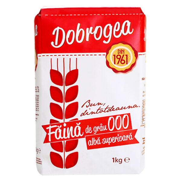 Faina alba de grau Superioara 000 Dobrogea 1kg - Pret Online
