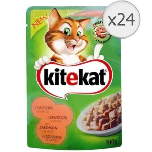 Hrana umeda pentru pisici Kitekat Somon, 24x100g - Pret Online